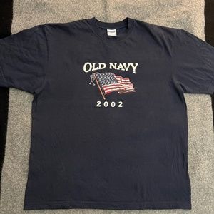 OLD NAVY 2002 American Flag S/S Shirt